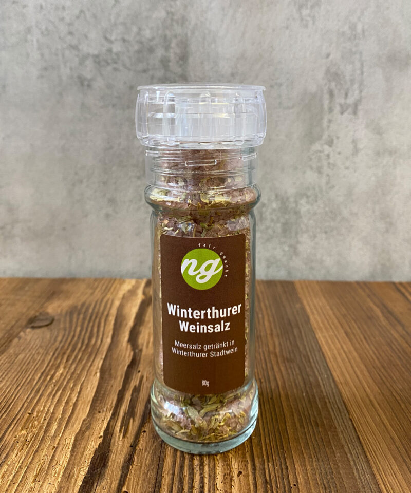 Winterthurer Weinsalz im Glas, Vorderseite