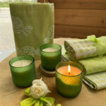 Grünes Teelicht mit Charme – grün & zeitlos